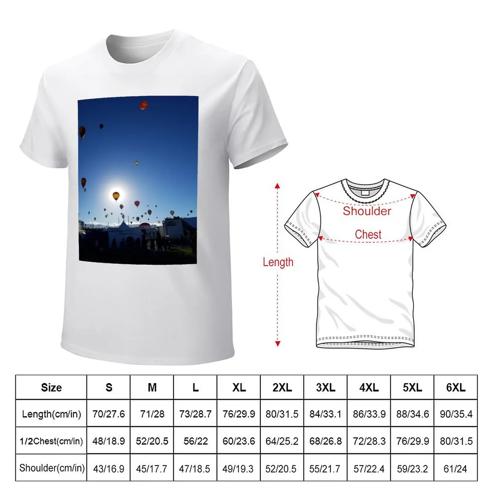 Balloon blocking the sun T-shirt aesthetic clothes for a boy new edition kawaii clothes t shirts for men