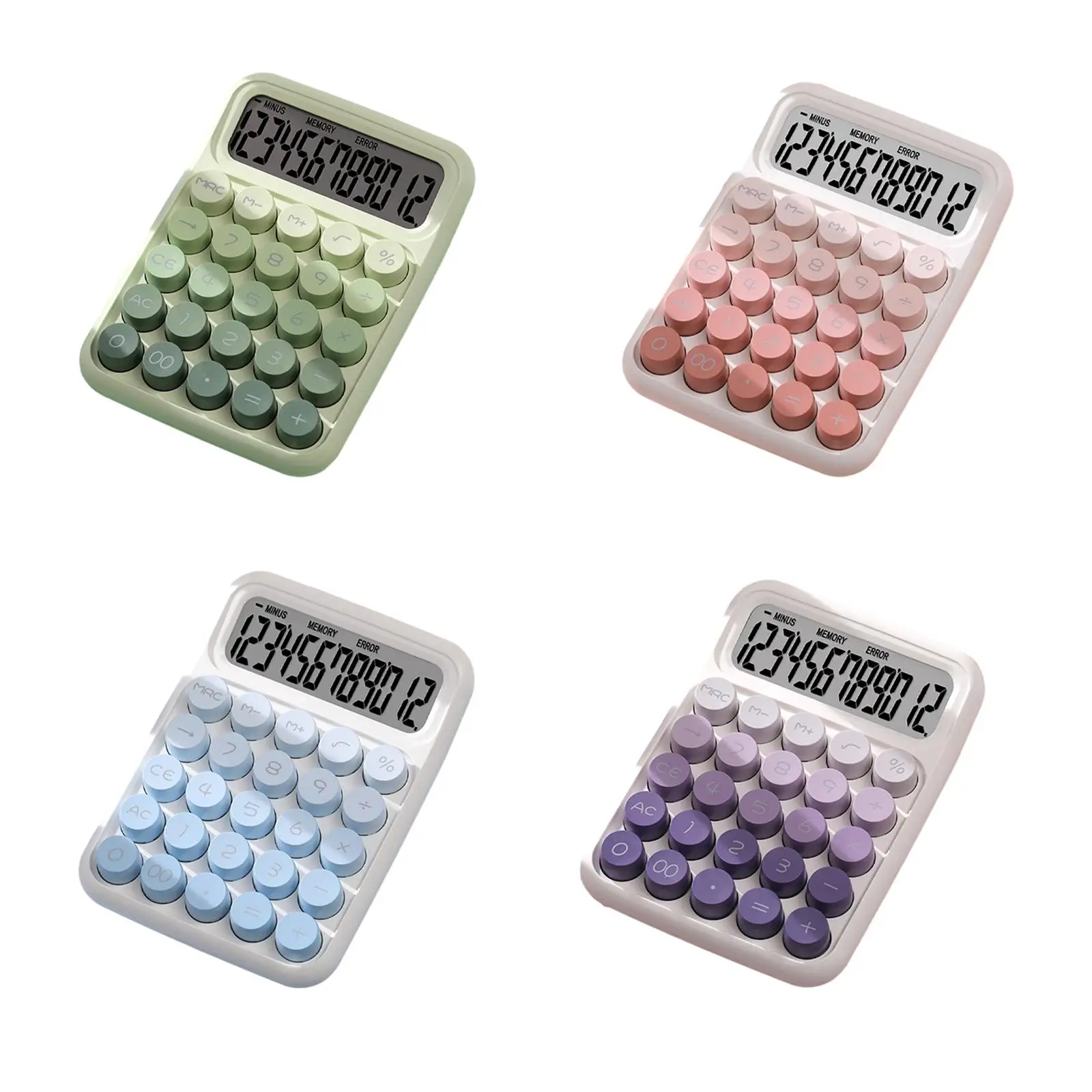 Compact Mechanical Calculator with Large Display for Everyday Math Tasks