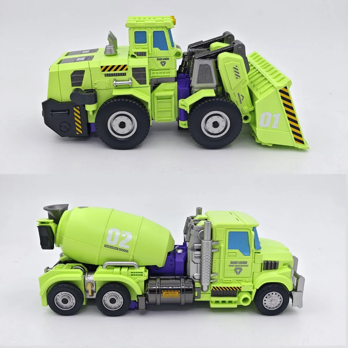 [In stock] Mecha Invasion GLA-01 GLA-02 22cm GIANT LEGION Devastator Transformation Scrapper Mixmaster Action Figure