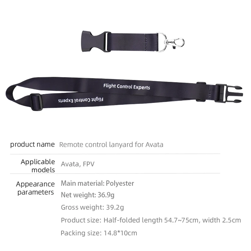 Lanyard Neck Strap for DJI Avata Remote Controller Safety Strap Belt Sling for DJI Avata Drone RC Accessories