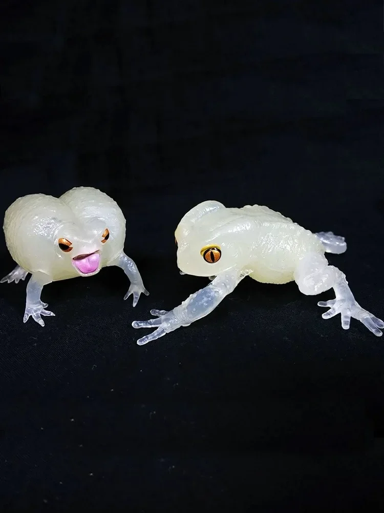 Japanese Genuine Gacha Scale Model Simulation Amphibian Frog Emulational Tabletop Decoration Action Figure Toys