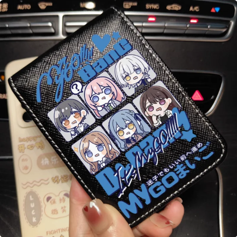Anime Mygo BangDream Cartoon Fashion Wallets PU Purse Card Holder Money Bag Gift 2108 Cosplay
