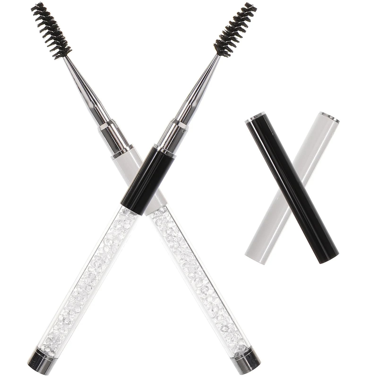 2 stücke Wimpern Pinsel Lash Kamm Mascara Zauberstab Applikator Werkzeug Für Wimpern Styling Augen Make-Up Werkzeuge Langlebig Hautpflege Freundliche