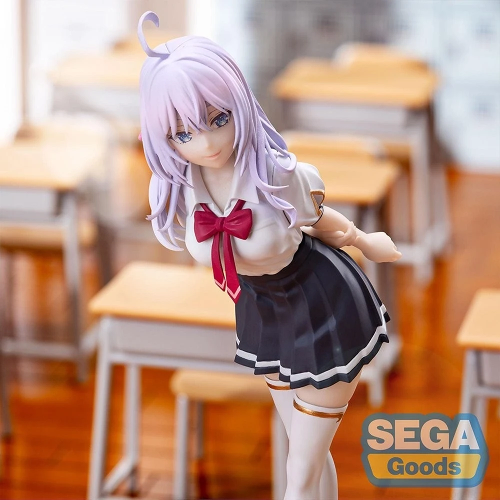 SEGA Alisa Mikhailova Kujou Summer Uniform Alya Sometimes Hides Her Feelings in Russian Original Anime Figure PVC Model Toy 17Cm