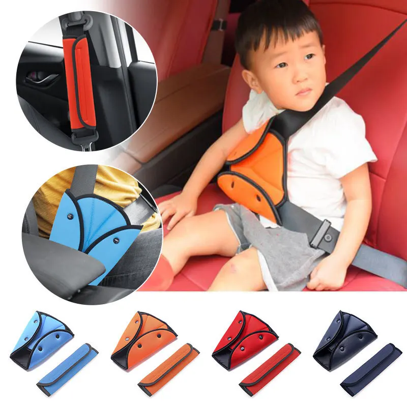 Child Seat Belt Adjustment Holder Car Anti Neck Neck Baby Shoulder Cover Seat Belt Positioner Child Seatbelt for Kids Safety New