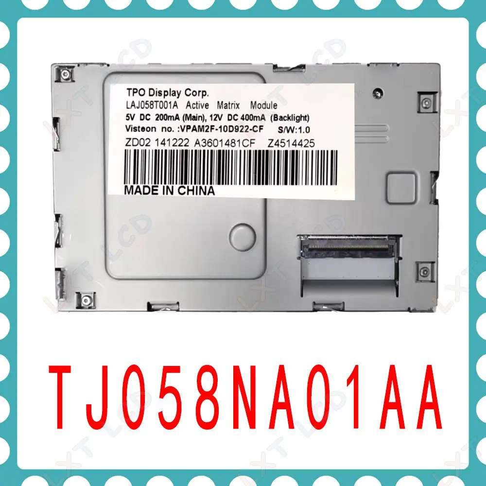 

Оригинальный LTL582T-9161-1 TJ058NA01AA активный матричный модуль 5,8 дюйма для Furd Mondio автомобильный DVD-навигатор ЖК-экран