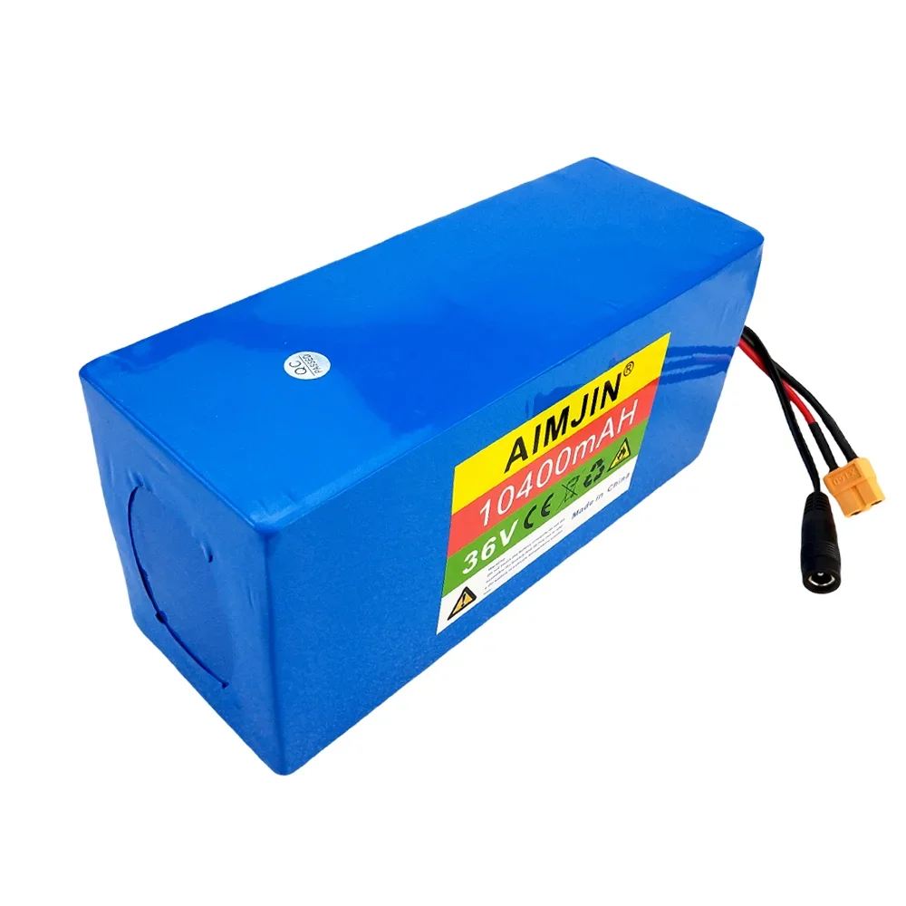 New 36V 10.4Ah 10S4P  Lithium-ion Battery Pack 42V 500W 30A Suitable for Bicycles, Cars, and Electric Scooters,with Built-in BMS