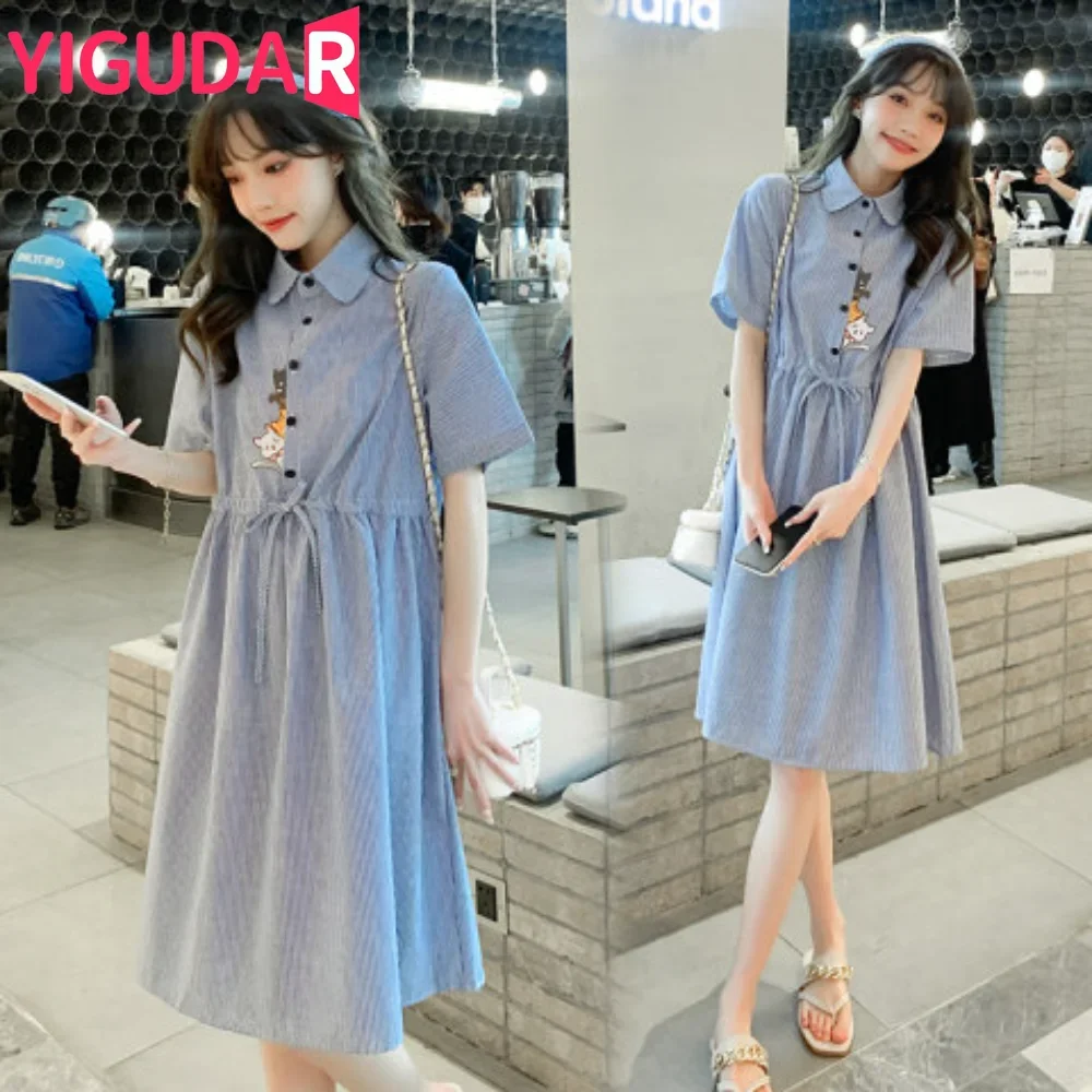 

Новинка 2023 года, летние модные платья для беременных, одежда с короткими рукавами, платье для фотосессии для беременных, повседневные платья