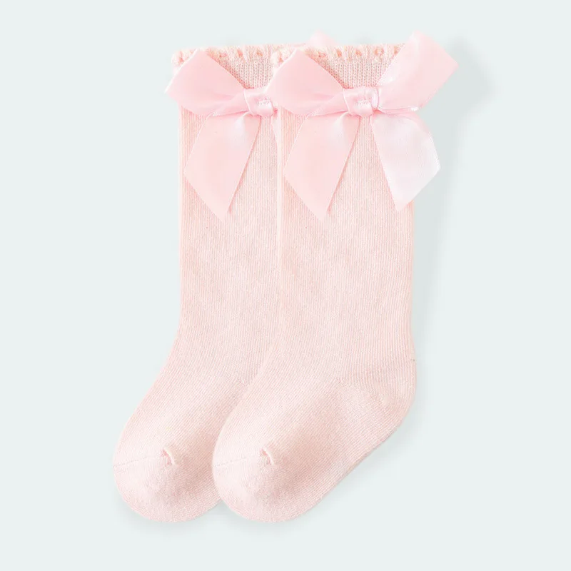 Baby Bow Socks Spring Autumn Newborn Girl Student Princess Socks Children Kids Red Cotton Mid Socks Infant Toddler Girl Clothes