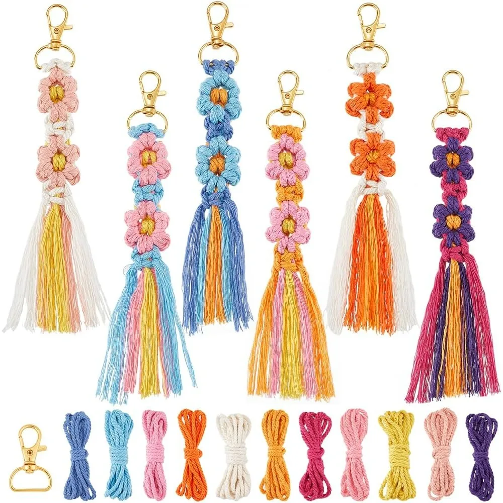 Flowekey: The Ultimate Macramé Keychain Kit for Crafters Who Love Boho Style