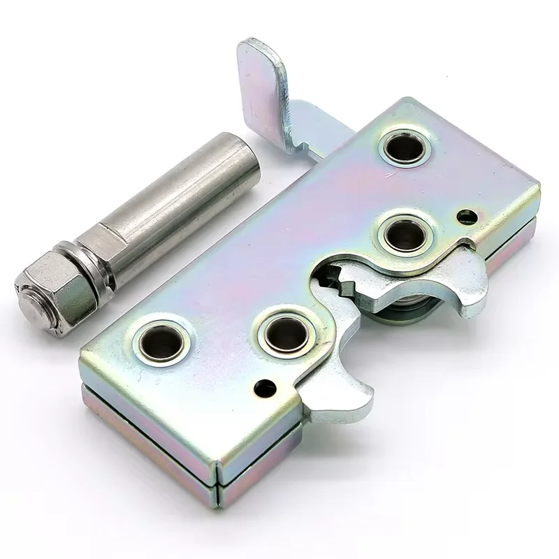 

Hardware Carbon Steel Heavy Duty Rotary Lockable Draw Latch Metal Concealed Bump Hasp Latch