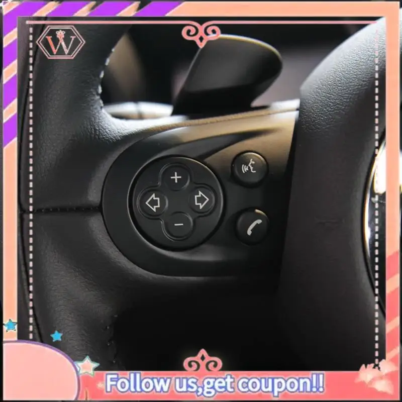 

Durable Multifunction Audio Cruise Car Steering Wheel Control Switch Trim Cover For BMW MINI Cooper R55 R56 R57 R58 R59 07-14 A