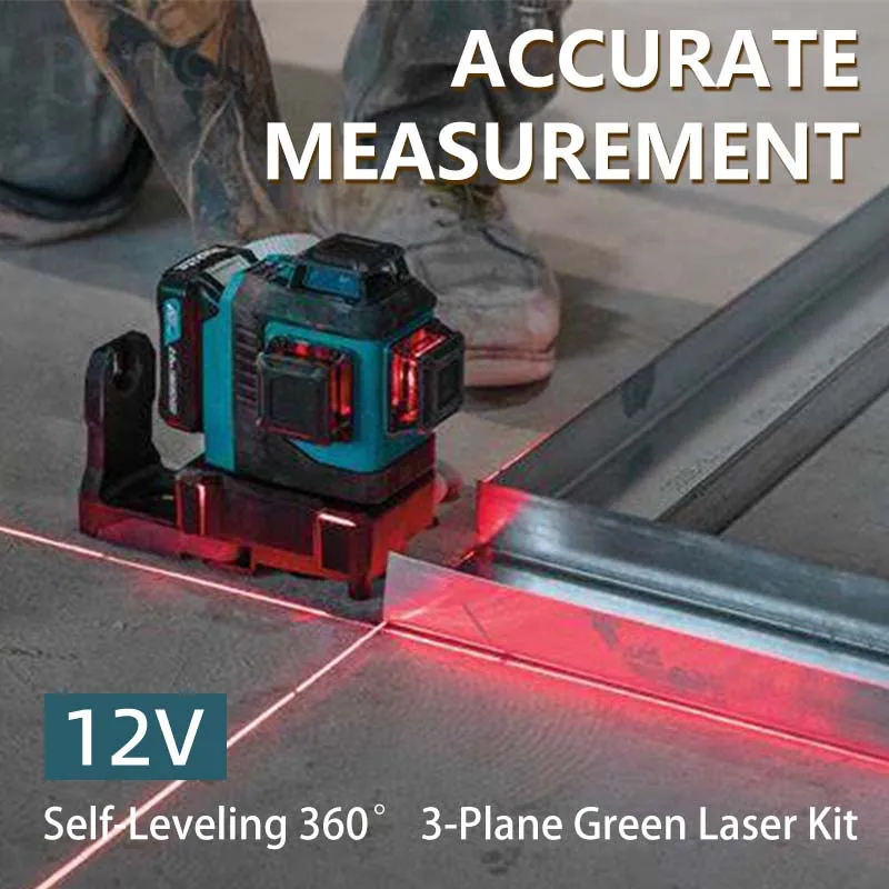 Makita High-Precision 16-Line Cross Wall-Mounted Portable Level Green Light Laser High-Precision 360 Horizontal Vertical