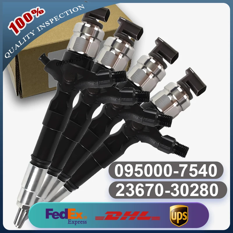

095000-7540 23670-30280 23670-39316 23670-39216 Common Rail Injector for Toyota Hiace Hilux Land Cruiser D4D 2KD 1KD-FTV Engine