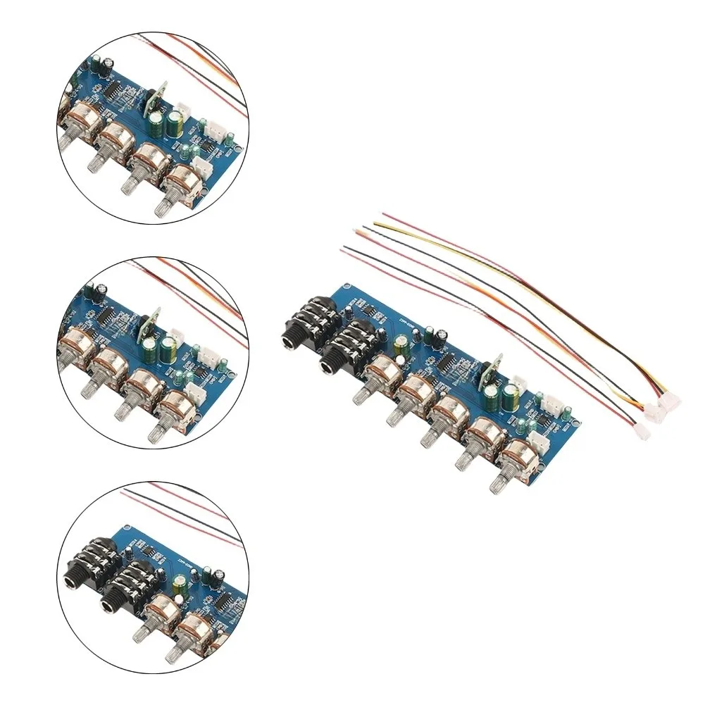 PT2399 Karaoke Microphone Preamp Board With For Echo Reverb Delay Effect Audio Mixer For DIY Sound System 12V DC Blue PCB