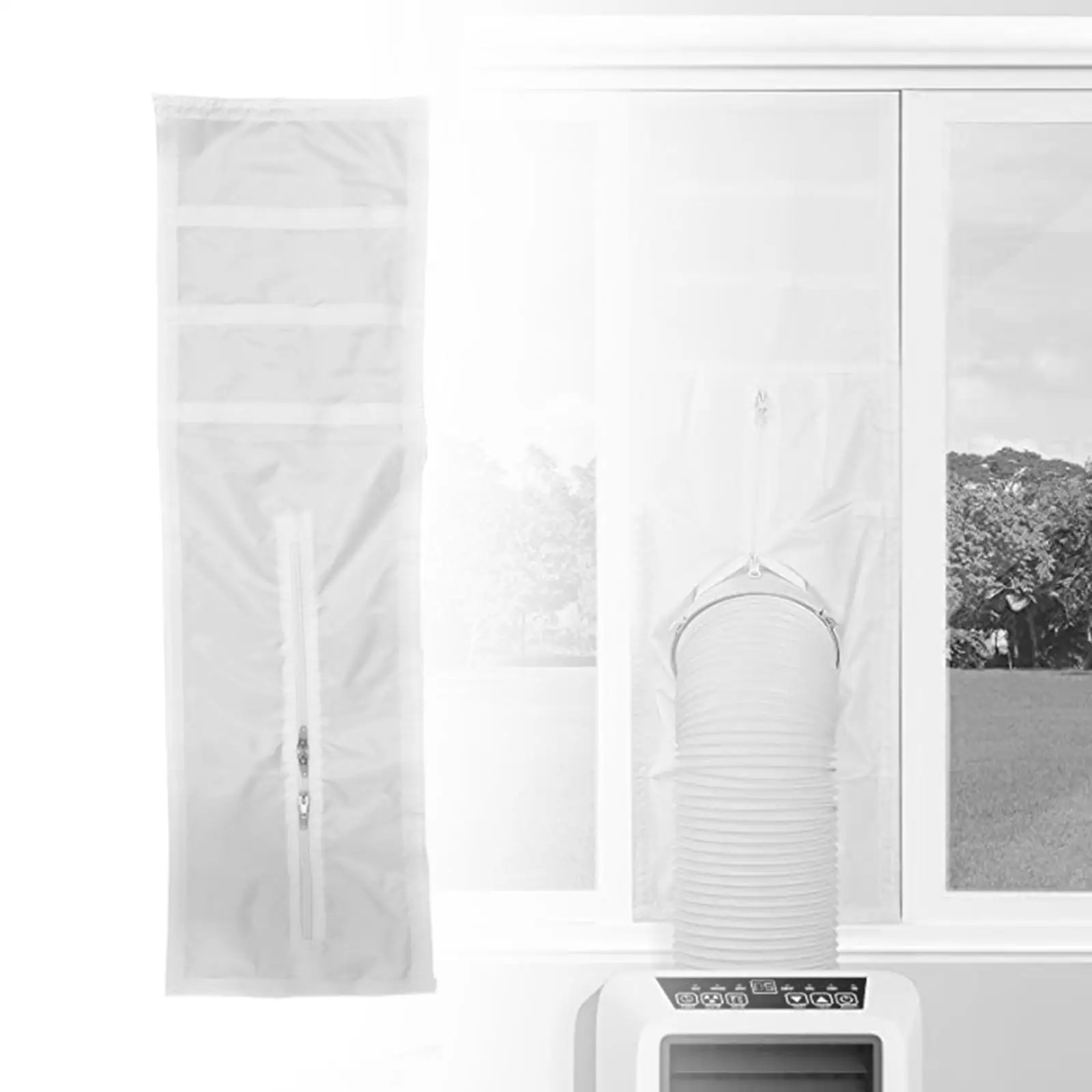 Segel jendela AC, kain segel jendela pendingin udara untuk pengering Tumbler portabel