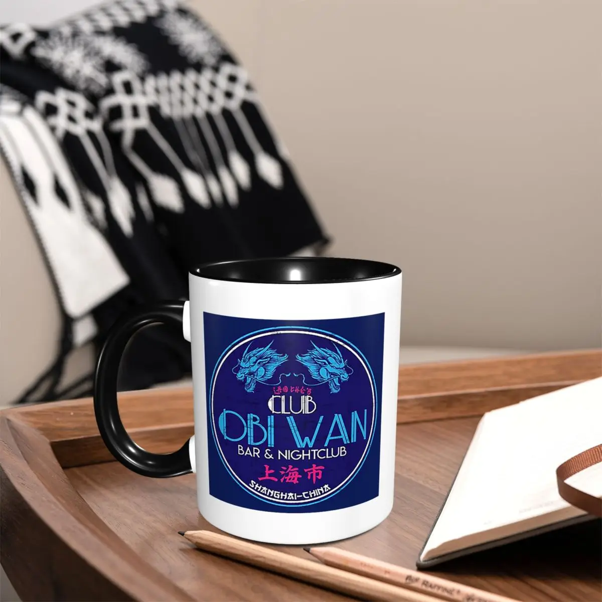 

Club Obi Wan Mug Funny Ceramic Coffee Cups Tea Mugs Milk Cup Drinkware Gift for Woman Man