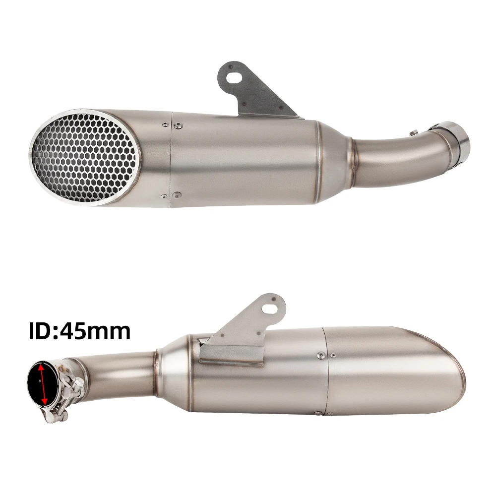 لياماها YZF R3 R25 MT03 2015-2024 دراجة نارية العادم الهروب تعديل الانزلاق على خط الخمار أنابيب طرفية ربط الواجهة الأصلية