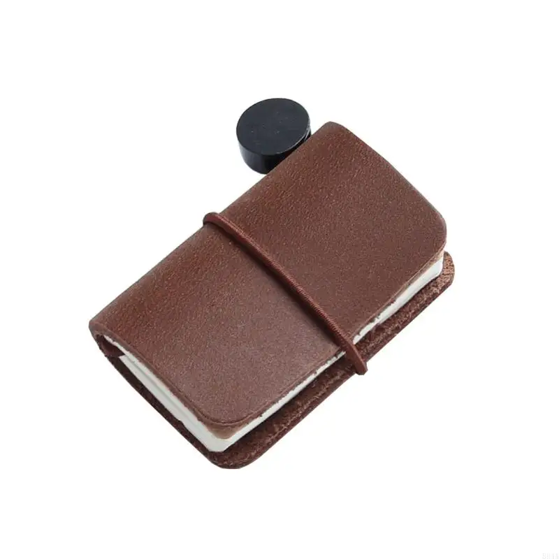 594A Retro Leather Notepad for Men Women Planner Notepad with Unlined Paper 64 Pages