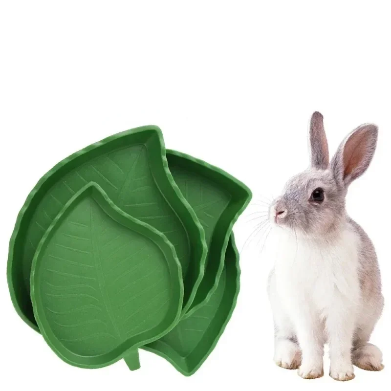 Leaf Shape Reptile Feeder Food Water Bowl For Turtle Lizards Hamsters Snakes Tortoise Gecko Small Pets Feeder Pet Supplies