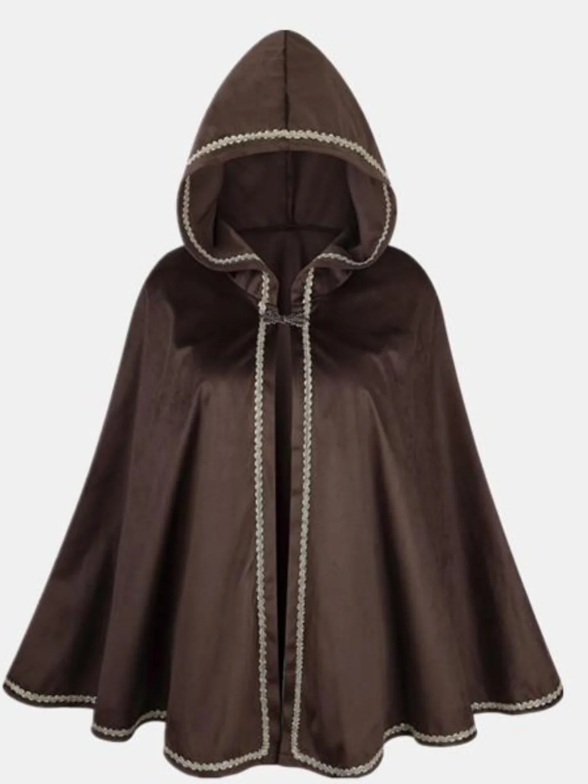 Renaissance à capuche ort cape assistant loween Victoria Sle femme ethnique Faion Polyester matériel saison d'automne