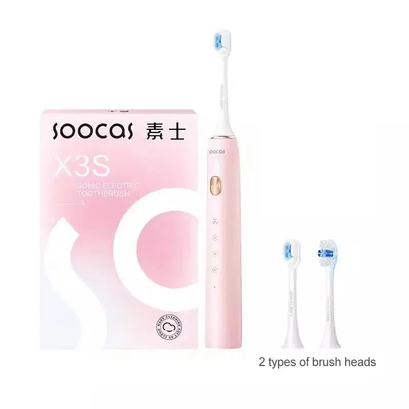 SOOCAS X3S Sonische elektrische slimme tandenborstel voor volwassenen IPX8 Waterdicht 180 dagen batterijduur Ultrasone zachte cloud opzetborstels
