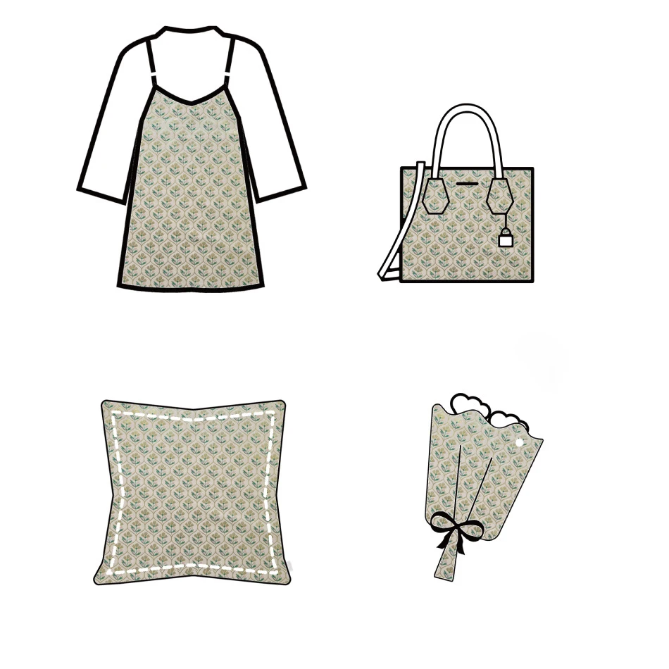 Gold Silk Flower Yarn Dyed Jacquard Fabric Palace Style Dress Bag Diy Sewing Fabric By Half Meter