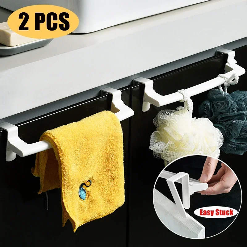 

Cabinet Door Tower Hanger Rack Paper Roll Holder Shelf Closet Organizer Stand No Punching Under Table Floating Storage Rack Hook