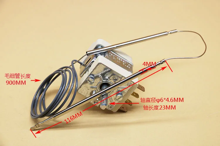 55.19632.030 Elektryczny regulator temperatury frytkownicy 189 ℃   Termostat do frytkownicy