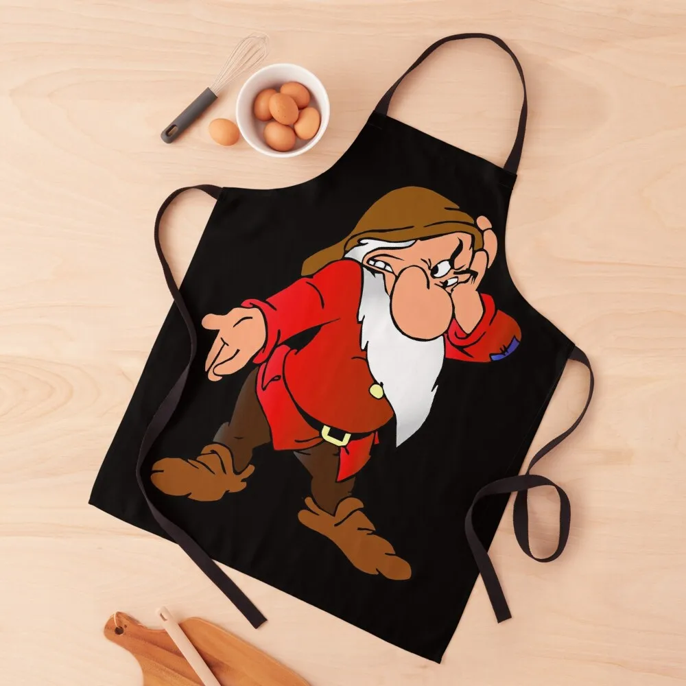 

Grumpy dwarf Apron Women's Kitchen Professional Barber For Man Apron