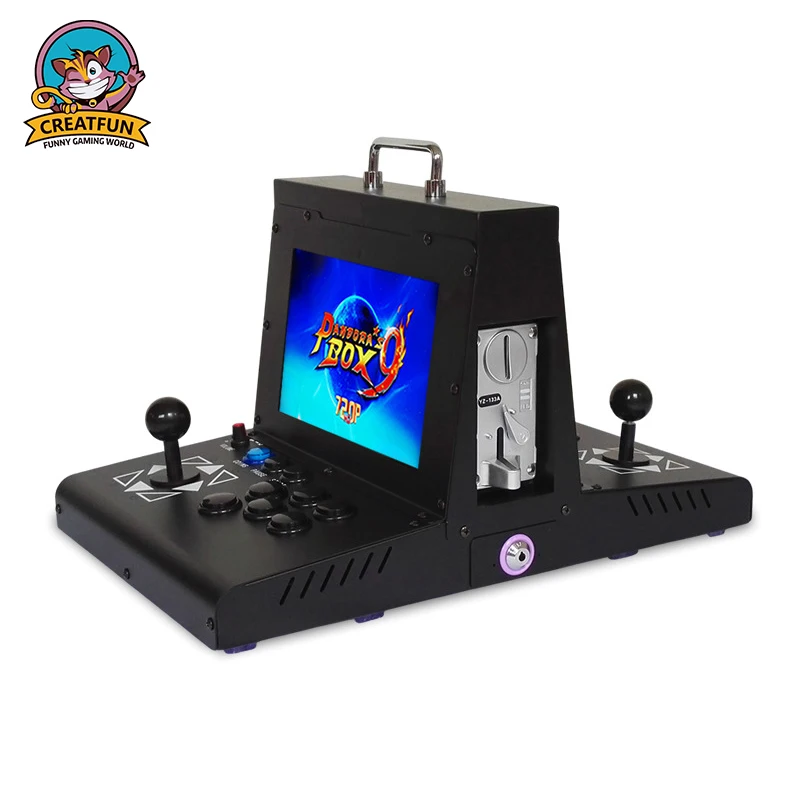 Back-to-Back Street Arcade 2000 games in 1 Mini Multi languages Joystick video game console For 2 Players