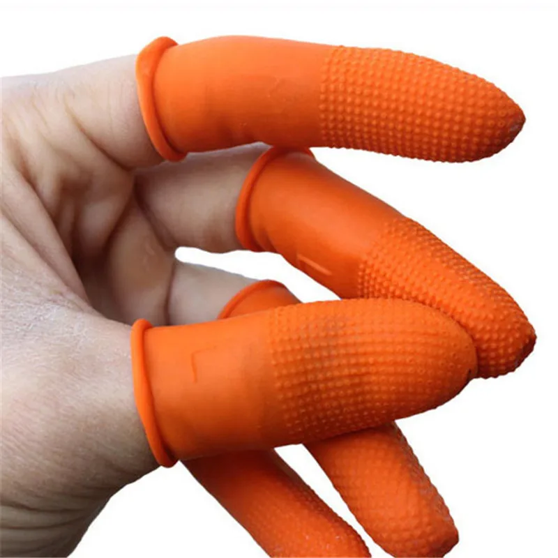 1000Pcs Natural Rubber Finger Protector Sleeve Cover Disposable Silicone Non-slip Fingertip Gloves Cooking DIY Art Tool Accessor