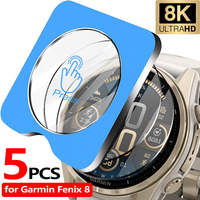 Tempered Glass for Garmin Fenix 8 43/47/51mm Solar AMOLED Screen Protector Glass With install tool Anti-scratch Film for Fenix8