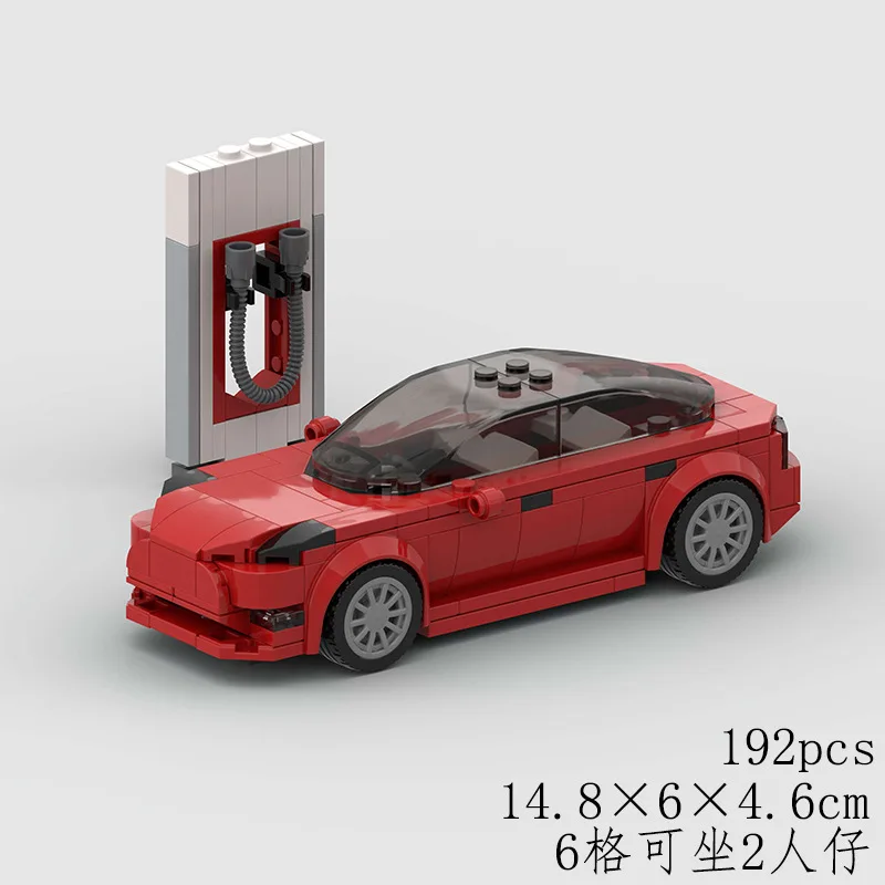 MOC Modello 3 Super Super Auto Sportive Building Blocks Mattoni Set fai da te Regali Giocattoli per ragazzi, ragazze e adulti 192 pezzi