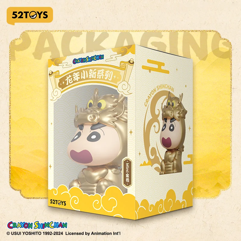 52TOYS Crayon Shinchan مجسم من الفينيل الناعم - سنة التنين، شكل كبير، الارتفاع: 14 سم/5.5 بوصة، شخصية الرسوم المتحركة