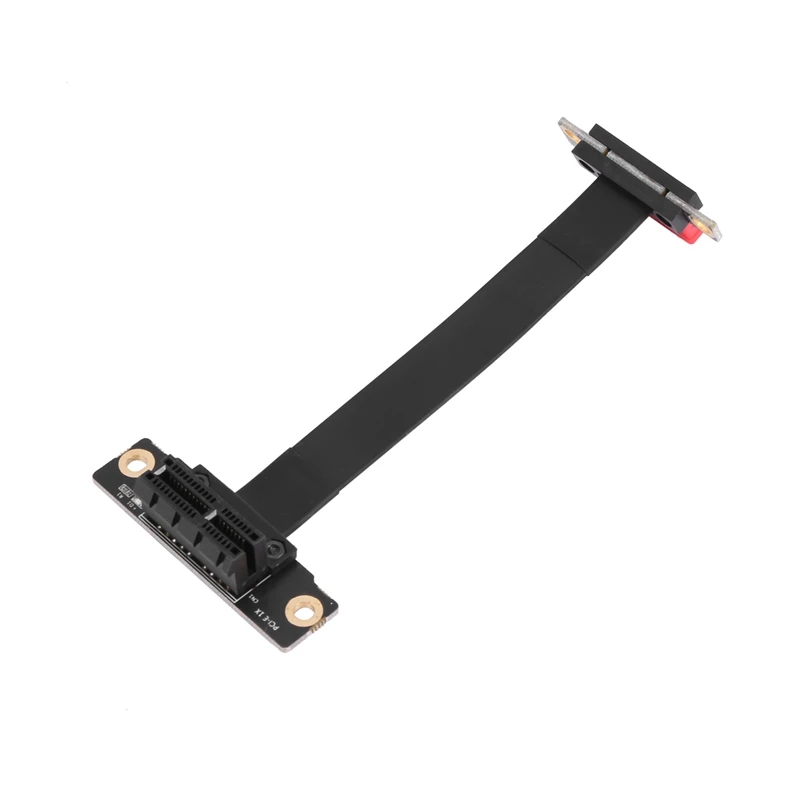 5X PCIE X1 Riser Cable Dual 90 Degree Right Angle Pcie 3.0 X1 To X1 Extension Cable 8Gbps PCI Express 1X Riser Card