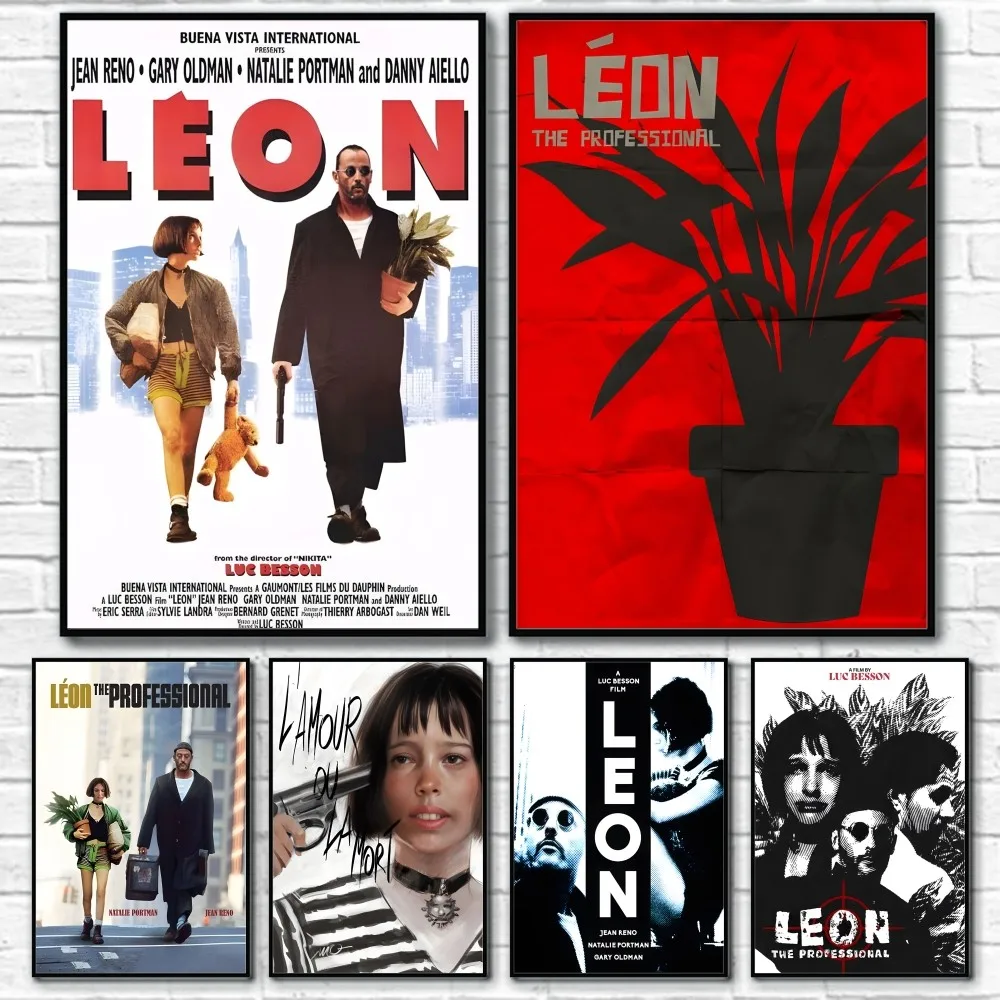 

L-Leon P-Poster Classic Film Poster Sticky Wall Art Printing Waterproof Home Living Bed Room Bar Aesthetic Decor