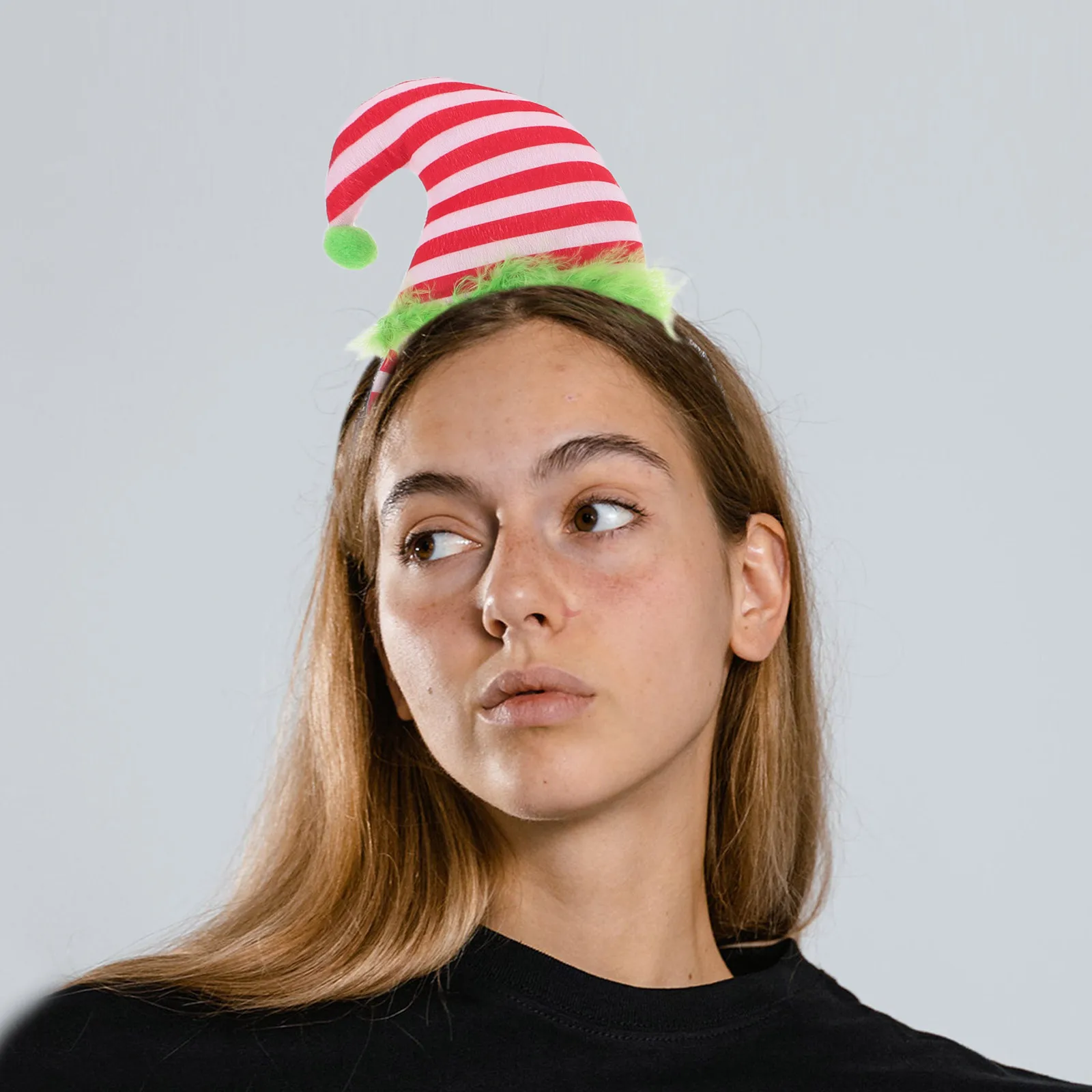 

3Pcs Christmas Hat Headbands Whimsical Santa Style Ideal for Christmas Celebrations Matching Outfits Hair