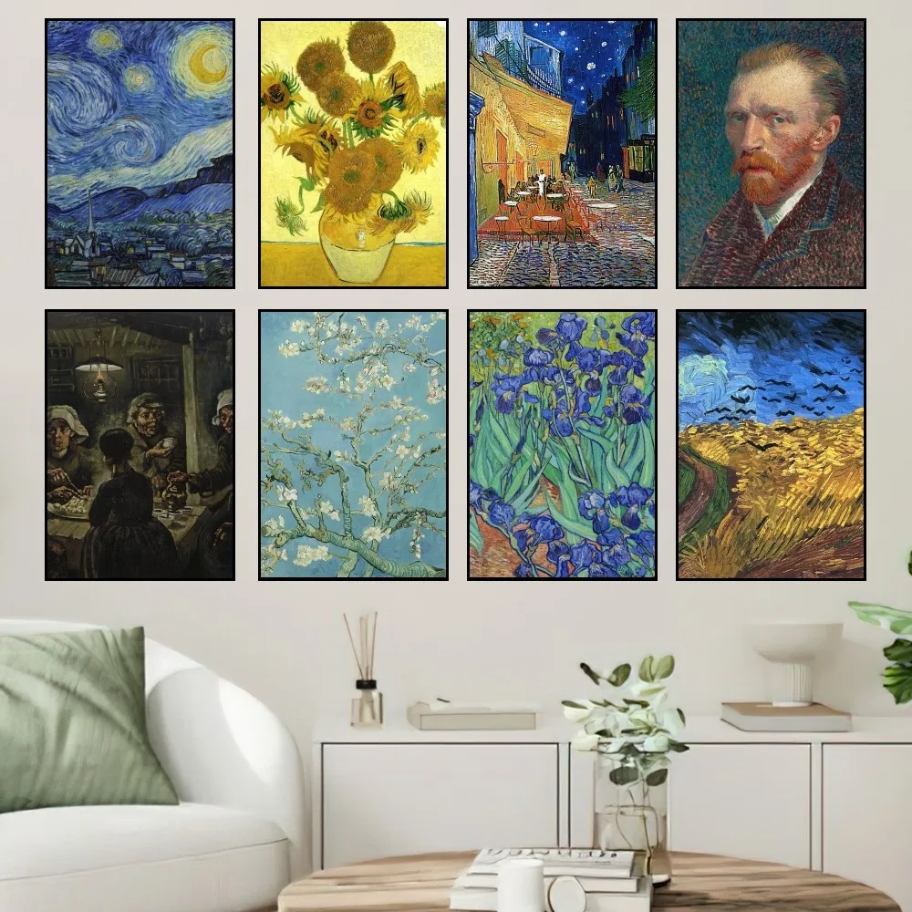 

Art Painting Vincent Van Gogh The Starry Night Poster Prints Wall Painting Bedroom Living Room Decoration Office Home