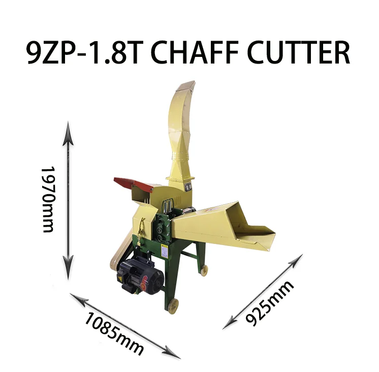AIROW Weiwei Durable Agricultural Machinery 9zp-1.8 Chaff Cutter Animal Feeding Machine