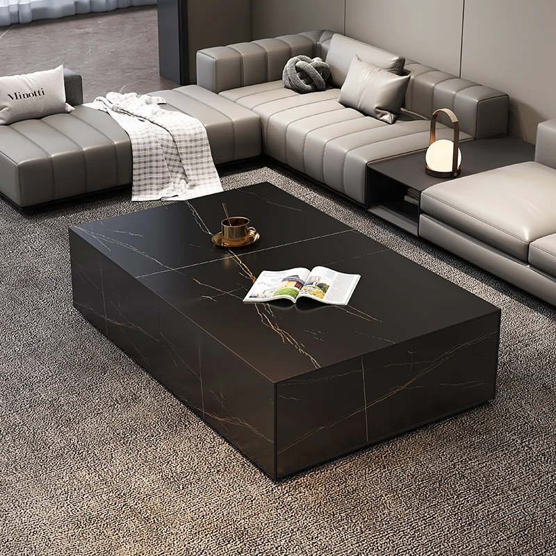 حامل تلفزيون لأثاث غرفة المعيشة الحديث المثبت على الحائط باللون الأسود والذهبي لأجهزة تلفزيون 65 بوصة+ #5