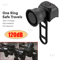 Bicycle Electronic Horn Loud Warning Sound Usb Charging Waterproof 120db Mtb Road Cycling Bicycle Alarm Horn Bike Accessories