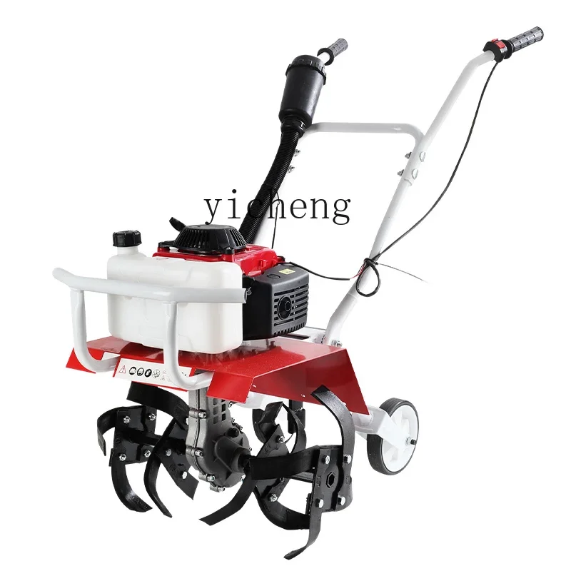 XL micro-tiller, small agricultural rotary tiller, household plowing machine, weeding, trenching and plowing