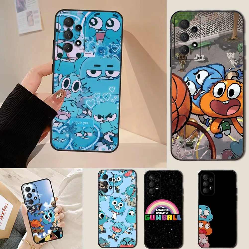 

A-Amazing World of G-Gumball Phone Case For Samsung Galaxy A13,A21s,A22,A31,A32,A52,A53,A71,A80,Soft Black Shell