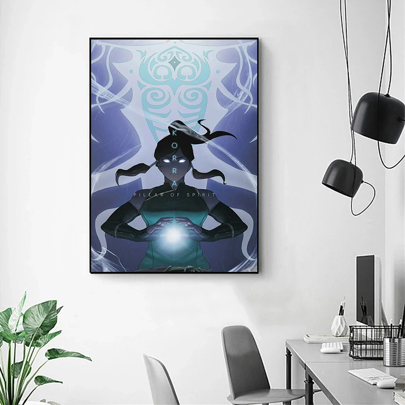 Avatar The Last Airbender Anime Character Portrait poster HD Print Canvas Painting Wall Art Picture for Living Room Home Decor