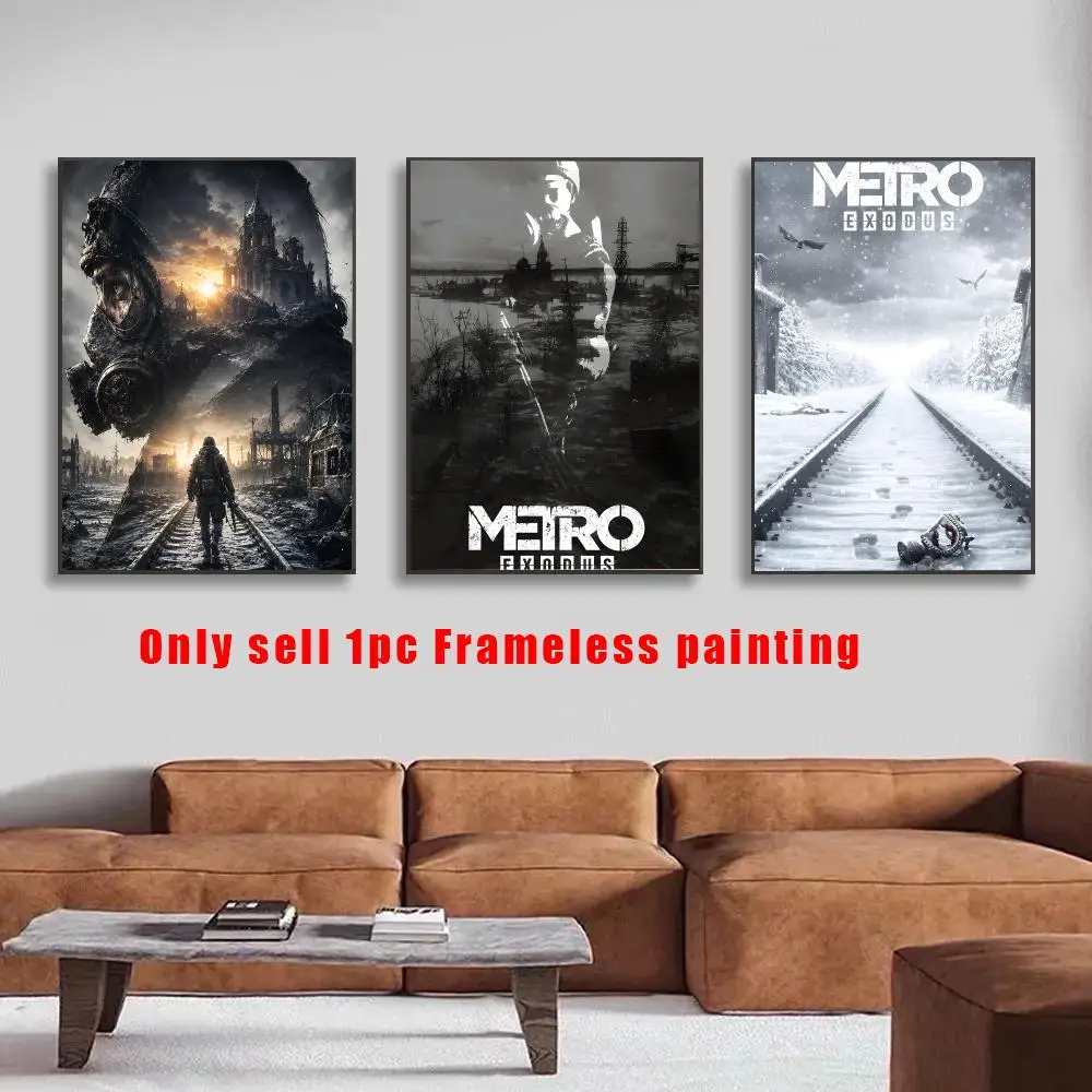 Moive M-Metro Exodus Poster HD Self-Adhesive Wall Decals For Living Room & Bedroom Home Decor Gift