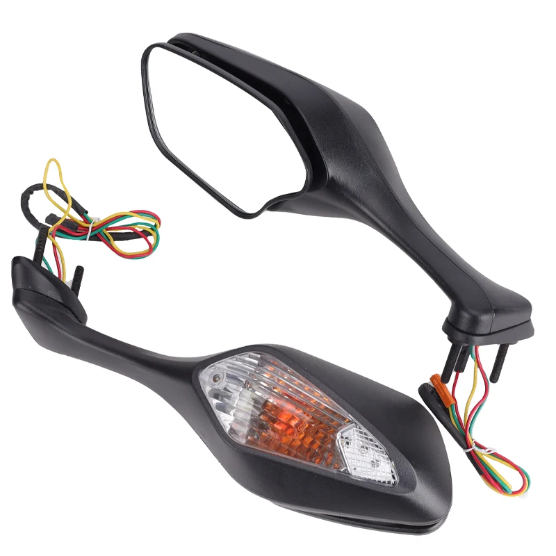 1 Pair Motorcycle Rear View Side Mirrors with LED Turn Signal Light For Honda CBR1000RR CBR 1000 RR 2008-2016 2009 2010 201