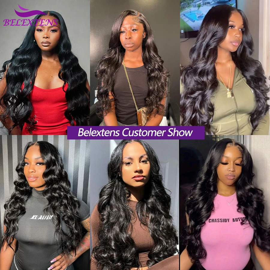 5x5 Lace Closure with Bundles Brazilian Remy Human Hair Bundles with Closures 26 28 30 inch 10A Thick Body Wave Bundles Soft