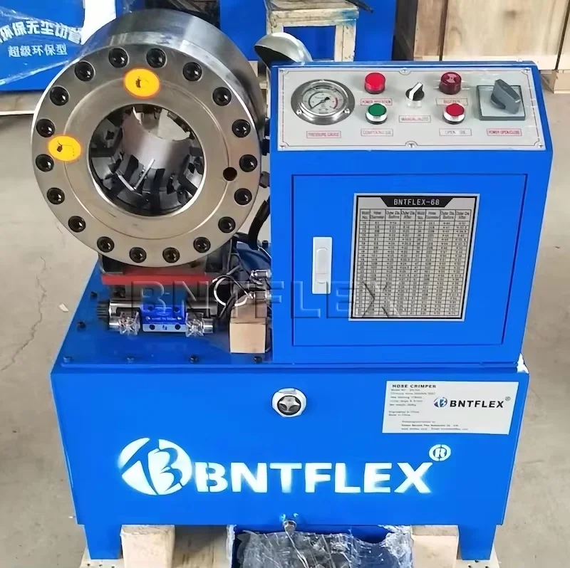 High-Pressure Hydraulic Hose Crimping Machine Cable Press Rubber Making Machinery BNT68 Wire Rope Tube Swaging Competitive Price