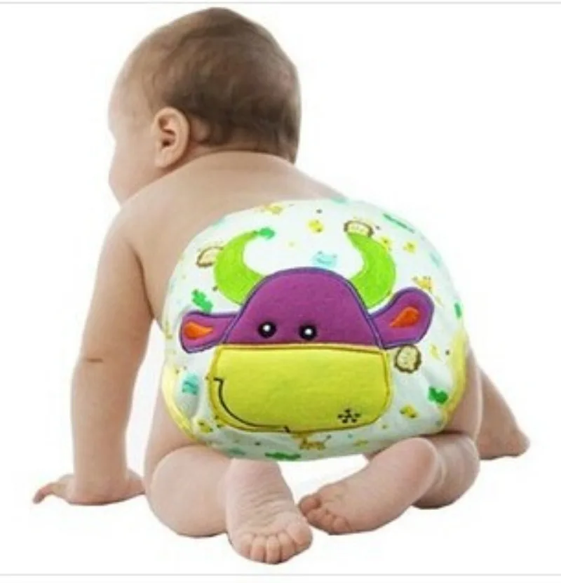 Baby Cotton Learning Pants Diaper Diaper Waterproof Training Pants Breathable Baby Washable Cartoon Training Pants